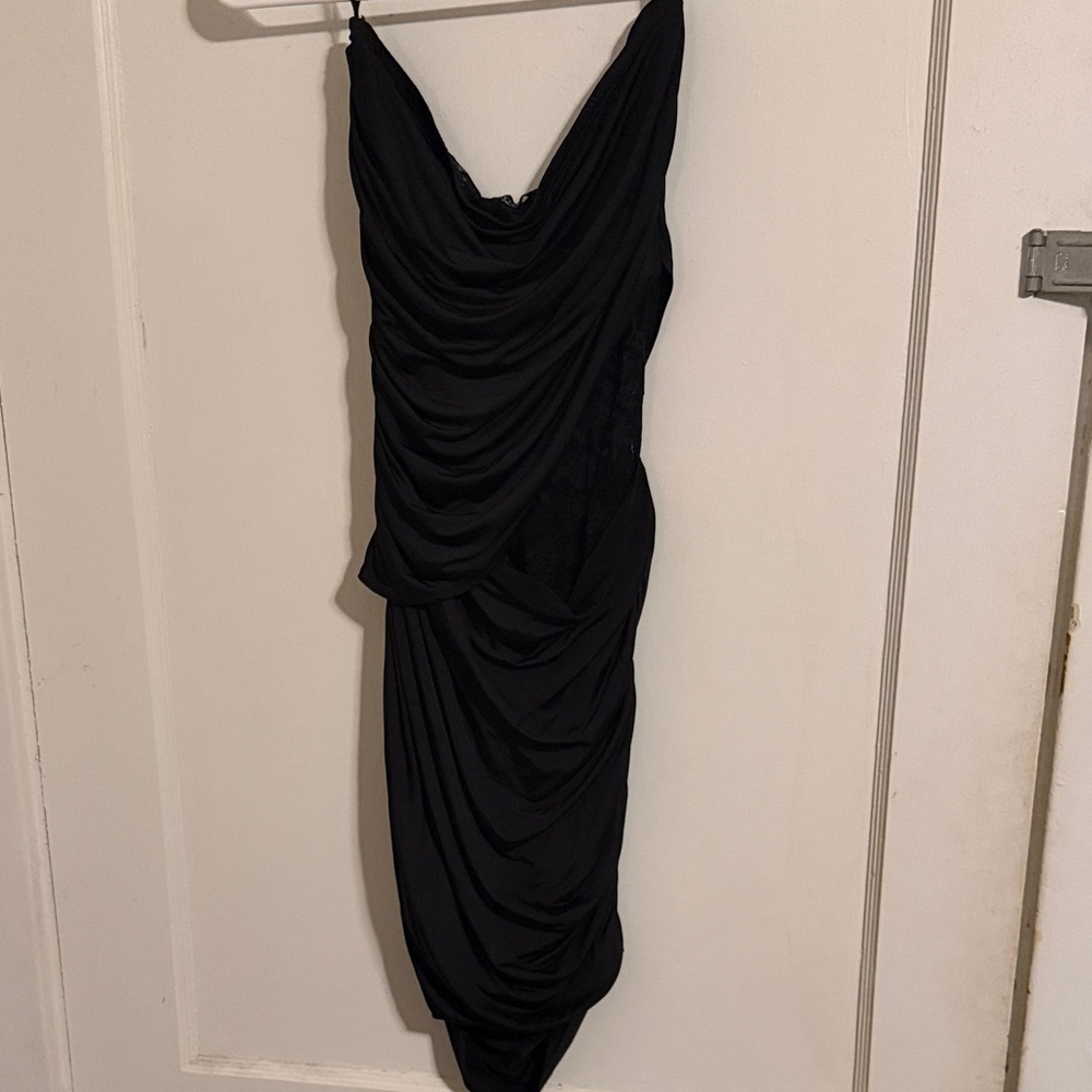 Body Central Elegant Black Strapless Dress